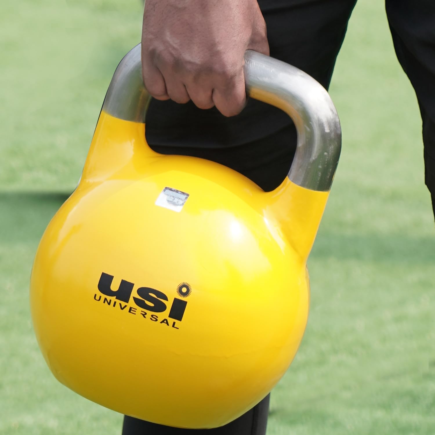 USI UNIVERSAL THE UNBEATABLE Kettlebell For Fitness, 12Kg Kettlebell For Home Gym, CKB12 Competition Kettle bell With Steel Hollow Construction, Textured Wide Handle & Wide Base-image-20