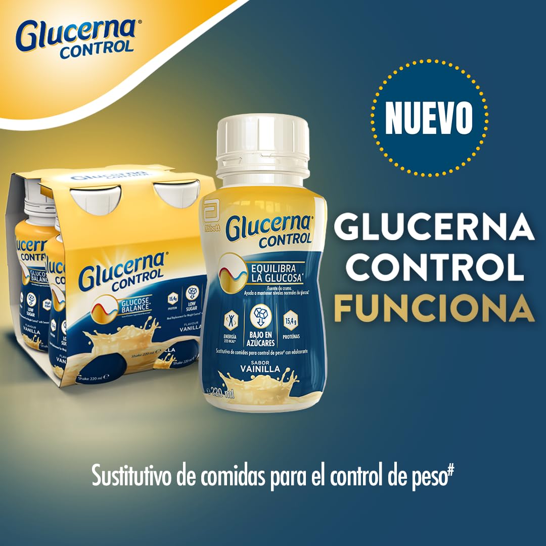 Glucerna Control sabor vainilla sustitutivo de comidas pack 8x220ml