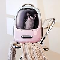 Vista 9 de PETKIT Cat Backpack Carrier with Inbuilt Fan & Light, Airline-Approved Pet Backpack Bubble for Kitty Small Dog, Detachable Dog Backpack with Padded