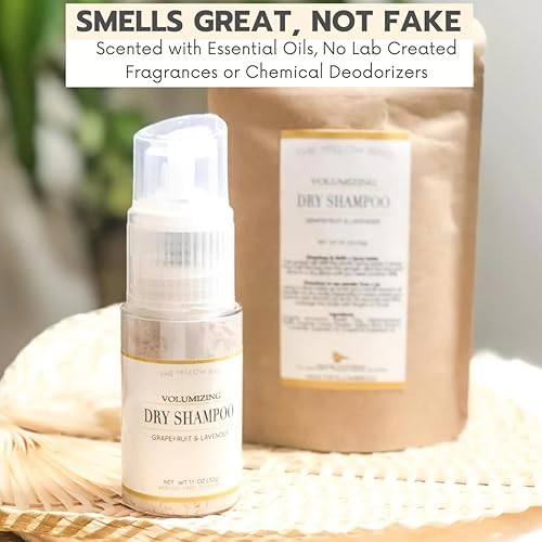 Miniatura 6 de Yellow Bird - Champú en polvo seco totalmente natural, sin aerosol, sin talco, en polvo voluminizador para cabello claro y oscuro.