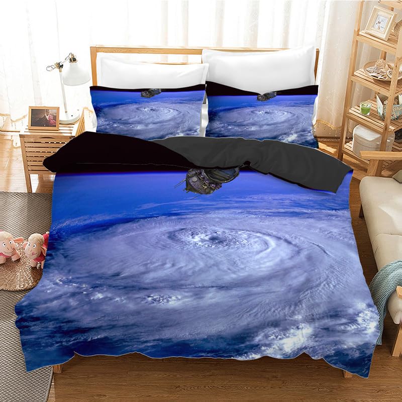 Housse de couette 240 x 260 nuages bleus pour une chambre parentale apaisante et lumineuse
