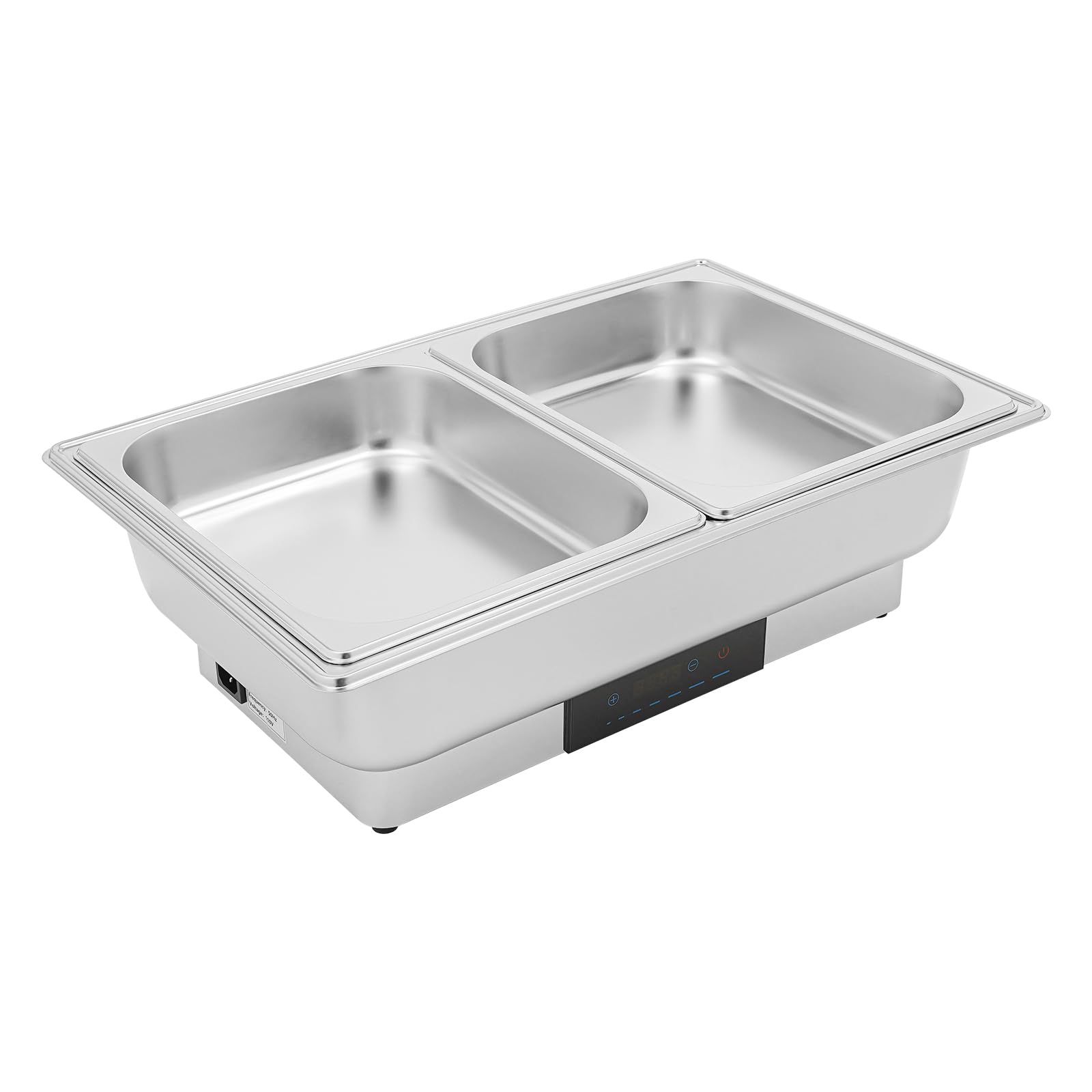 Set da 9 litri elettrico Chafing Dish Buffet Server in acciaio inox con controllo della temperatura, per feste di famiglia, buffet, feste di famiglia, 56 x 36 x 26 cm