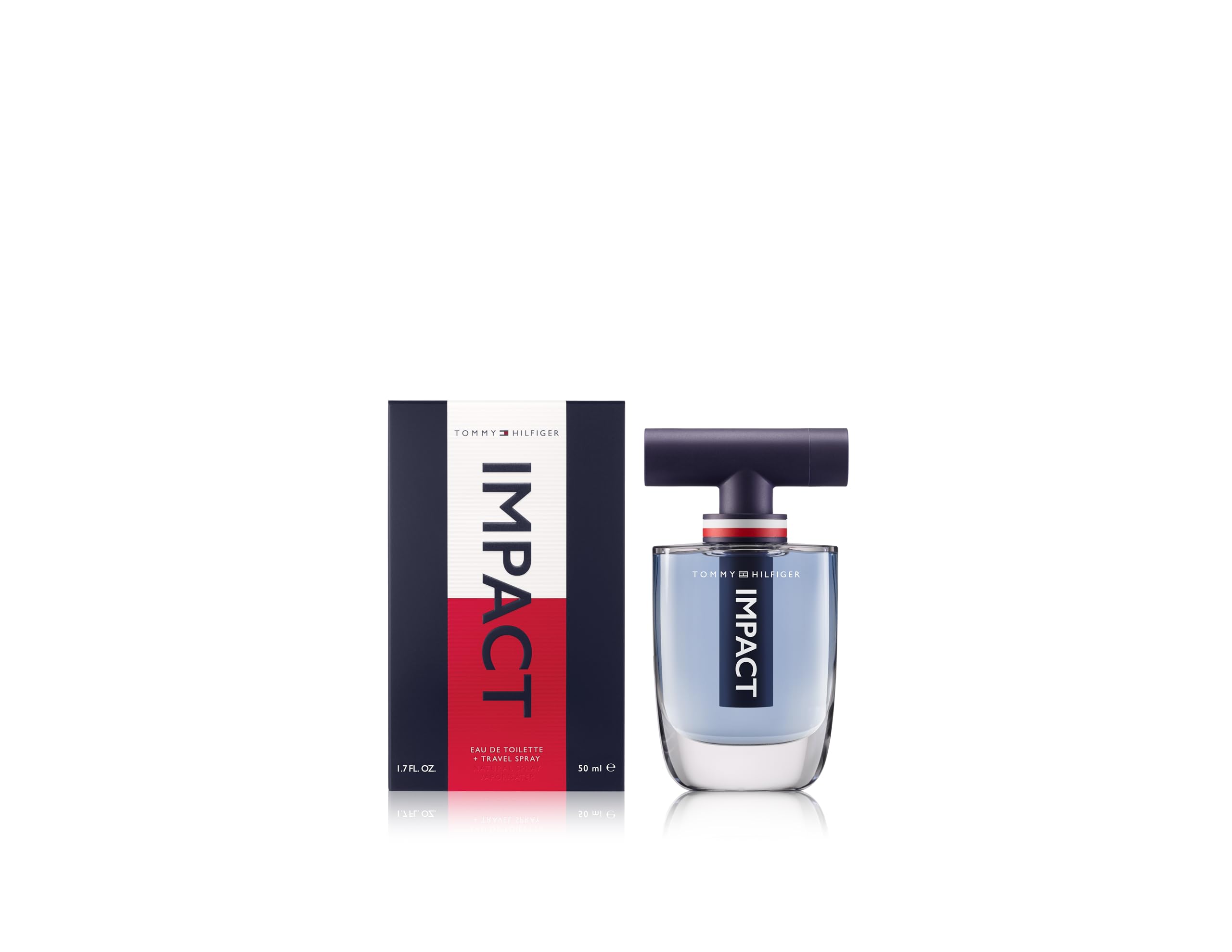 Tommy Hilfiger Men's Red/Orange/Green Impact Eau De Toilette Spray 50Ml