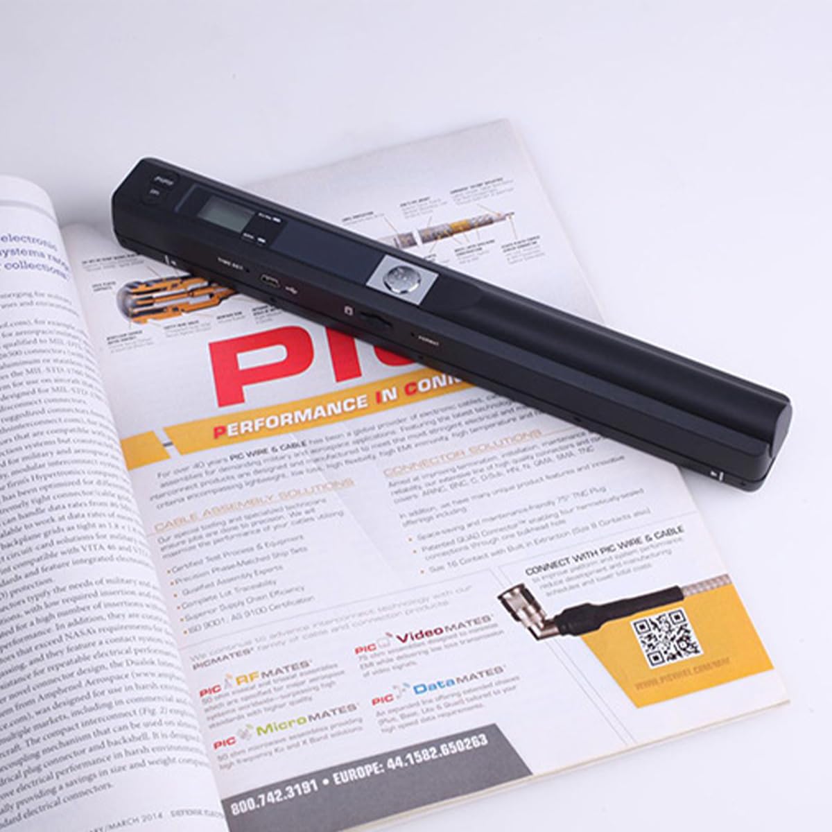 Scanner de documents portable A4 900 DPI Numérisation haute résolution JPG PDF