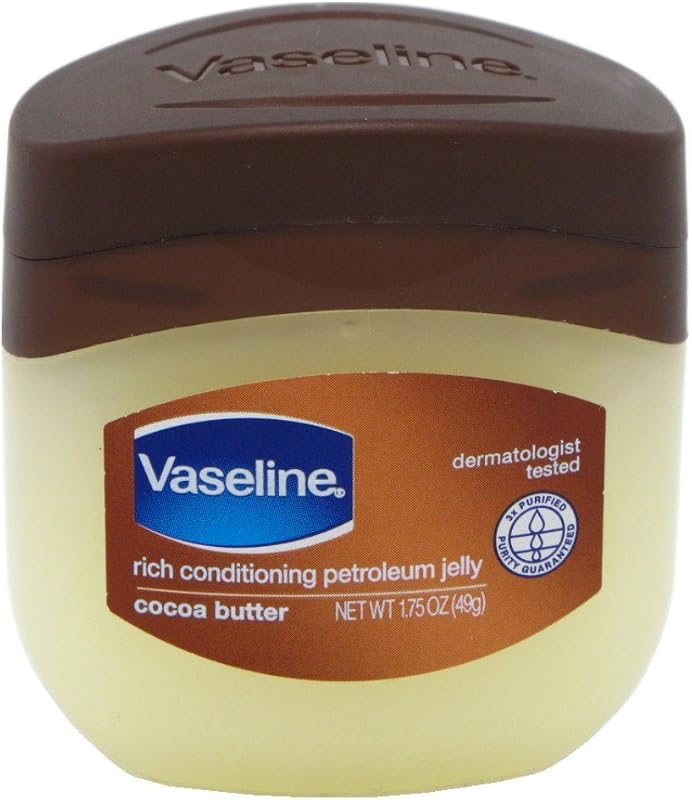 Vaseline Cocoa Butter Travel-Size 12-Pack – Rich Moisturizing Ointment, 1.75 Oz Ea