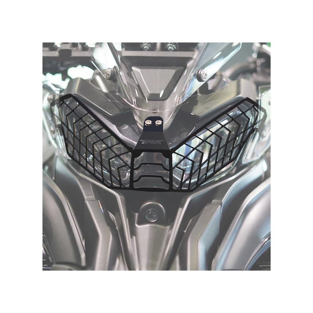 Protezione Faro In Alluminio Nero Per TRK702X 2023-2024 – Griglia Coprifaro Antigraffio, Kit Viti Incluso