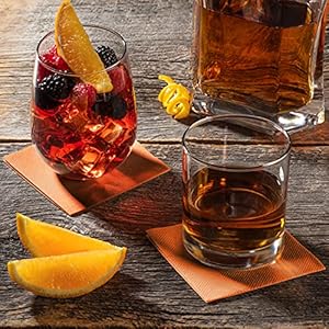 AMERICAN HOMESTEAD Peach Cocktail Napkins - Premium 4"x4" Disposable Linen-Like Beverage Napkins - Bulk Square Party Bar Serviettes for Weddings, Parties, Events, and Everyday Use - 100 Count AMERICAN HOMESTEAD Peach Cocktail Napkins Premium 4×4 Disposable Linen Like Beverage Napkins Bulk Square Party Bar Serviettes for Weddings Parties Events and Everyday Use 100 Count