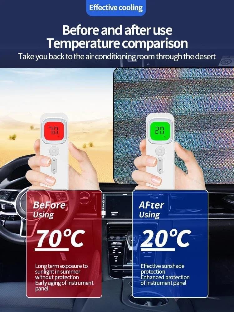Auto Tetto Apribile Parasole Per VW Per Tiguan MK1 5N 2008 2009~2014 2015 2016 Tetto Protezione Solare Isolamento Termico Parabrezza Accessori Tendine Parasole Auto