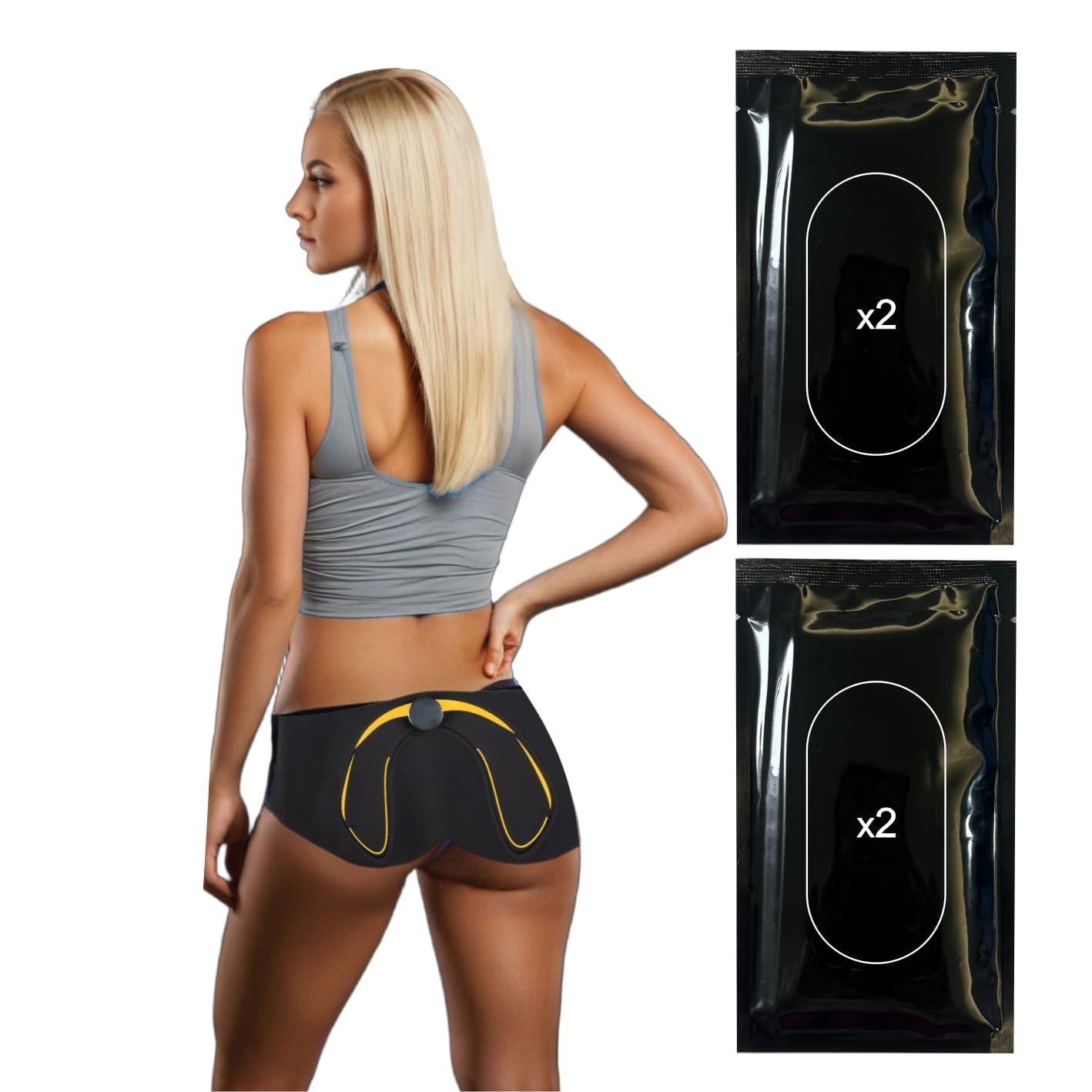 2 Ersatzsätze mit 2 Gel-Pads – 100% kompatibel mit BODIFY EMS Bauchtrainer Pro, und EMS Potrainer Pro – Sparen Sie 30% bei Ihrer Bestellung