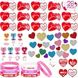 ASONA 28 Packs Valentines Day Gifts for Kids, Exchange Gifts for Classroom School, Non-Candy Valenti