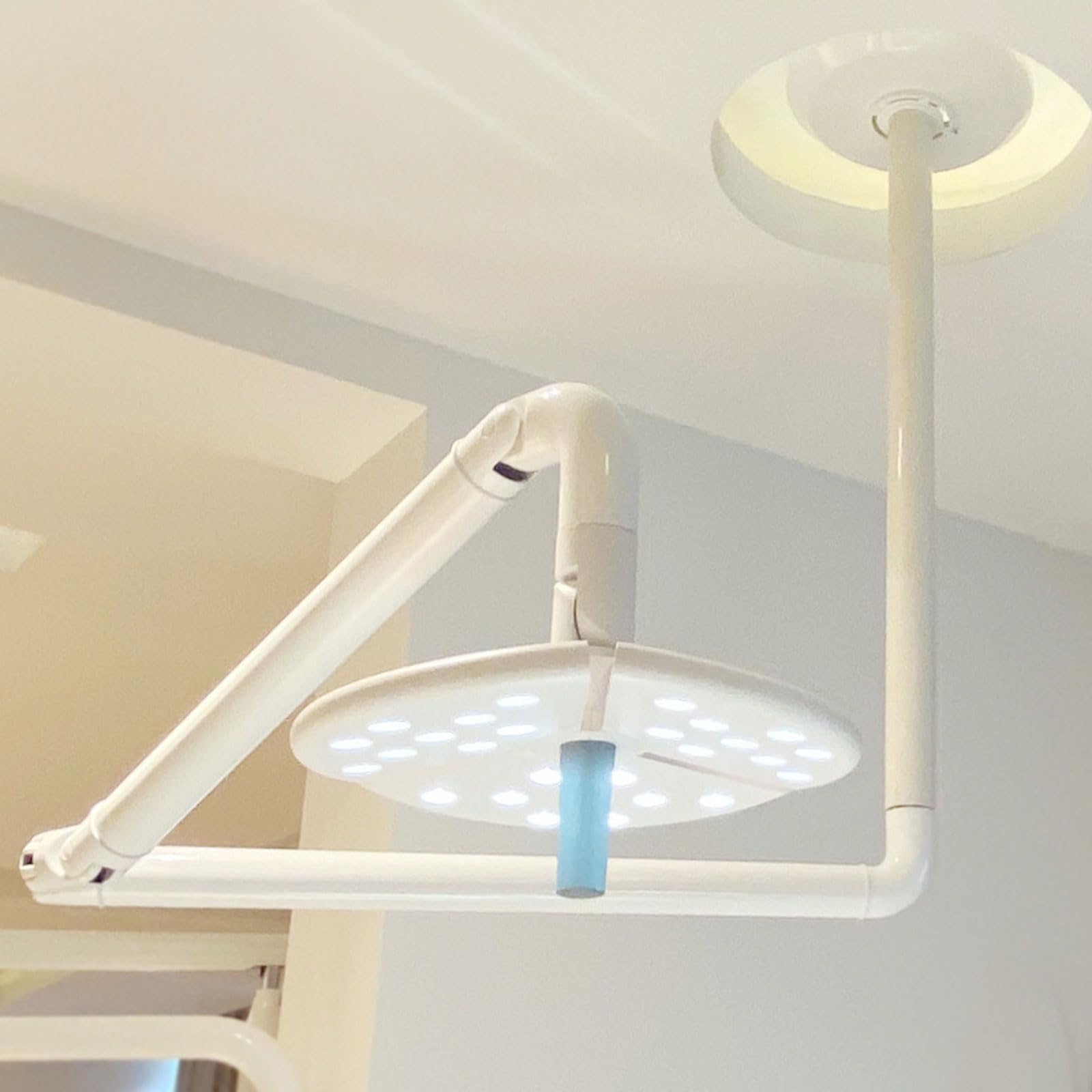 JOSBY 360° drehbare medizinische Untersuchungsleuchte, schattenfreie 50-W-LED-Deckenleuchte, chirurgisches Hilfsgerät mit Kaltlicht und verstellbarem Arm, 700 mm Arbeitsabstand, für Krankenhäuser