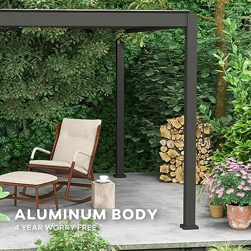 Mirador 111S Louvered Pergola Gazebo, 10Ft X 20Ft, Full Aluminum Frame, Adjustable Roof, Outdoor, Durable thumb #2