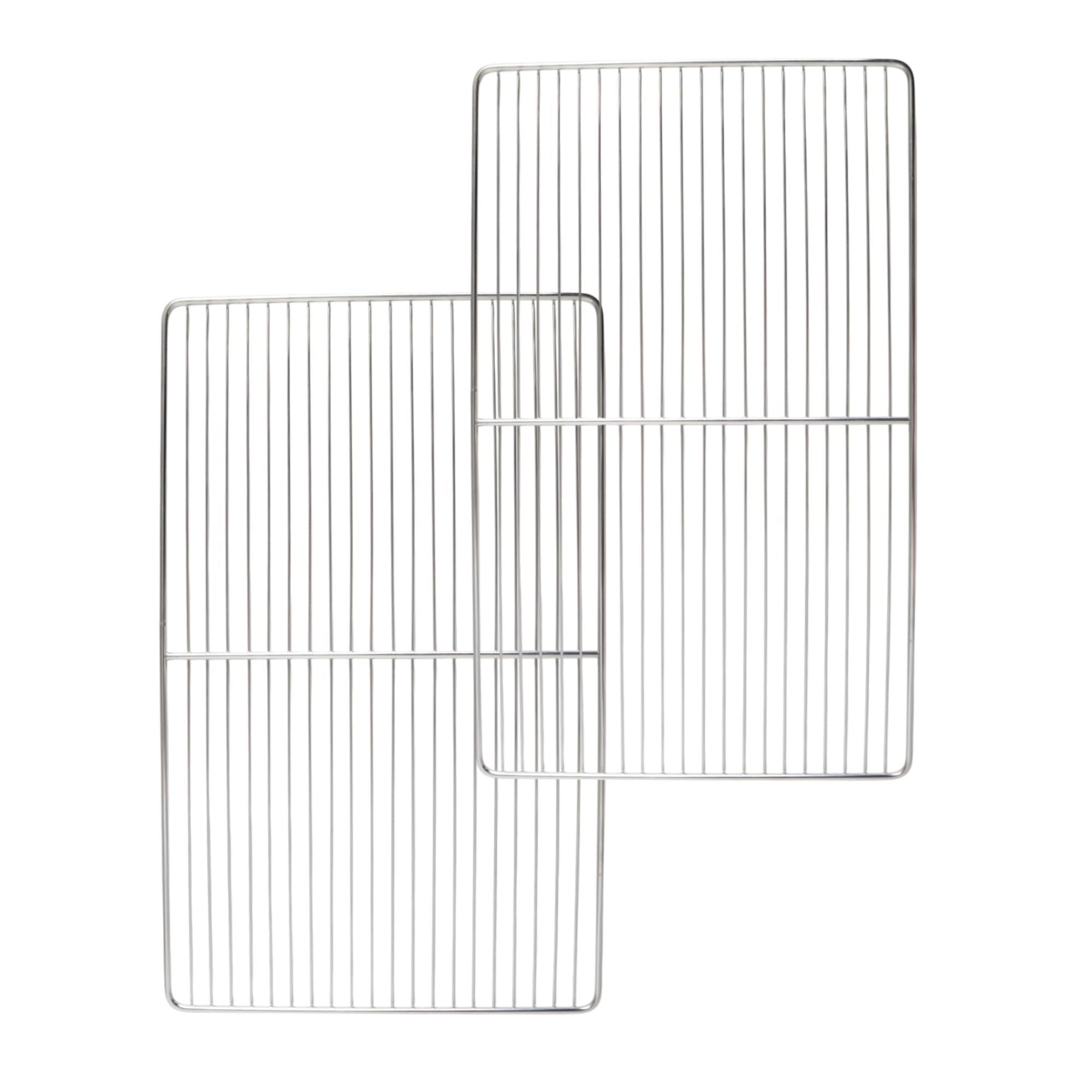 Générique Pack de 2 Grilles Gastronorme GN 1/1-53 x 32,5 cm - INOX Durable et Facile à Nettoyer - Idéales pour la Cuisson et Le Stockage en Cuisine Professionnelle