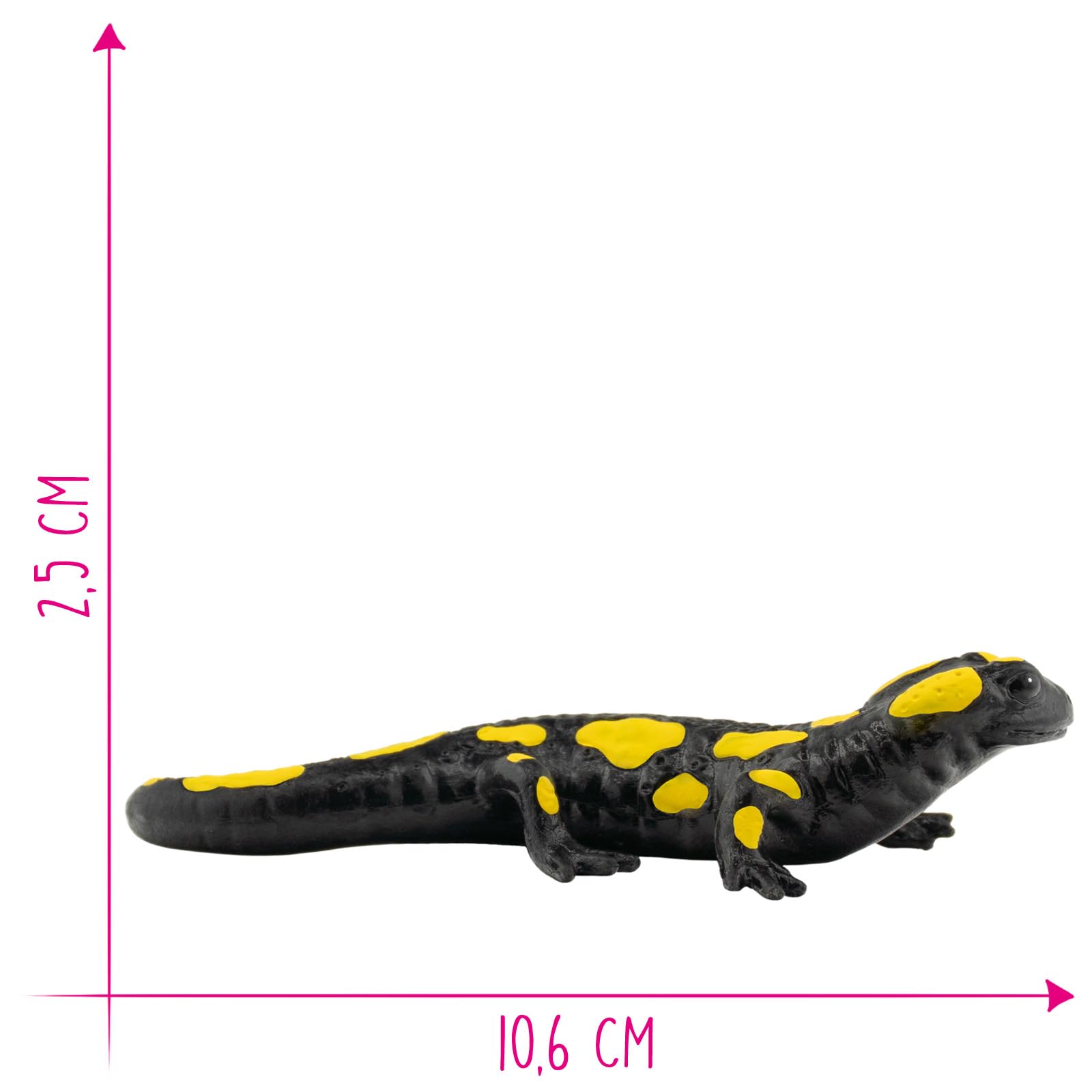 Bullyland 68493 - Figurka do zabawy, Salamandra ognia, figurka zwierzęca o wielkości ok. 10,6 cm, wierna w szczegóły, nie zawiera PCW, idealna jako mały prezent dla dzieci od 3 lat