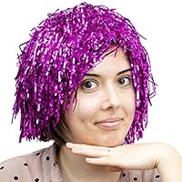 Algopix Similar Product 11 - 6Pack Glam Tinsel Party Wigs Halloween
