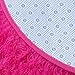 YOH Super Soft Area Rugs Oval Fluffy Carpet Floor Shag Fur Rugs for Bedroom Living Room Dormitory Kids Room Nursery Home Decor 2.6 x 5.3’(Rose Red)