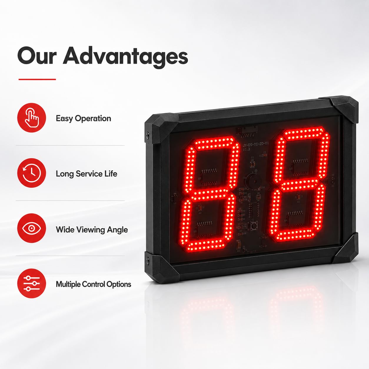 Tabellone segnapunti elettronico di pallacanestro, esposizione di temporizzazione dell'orologio del colpo del LED 12/24/14s per pallacanestro e pallav