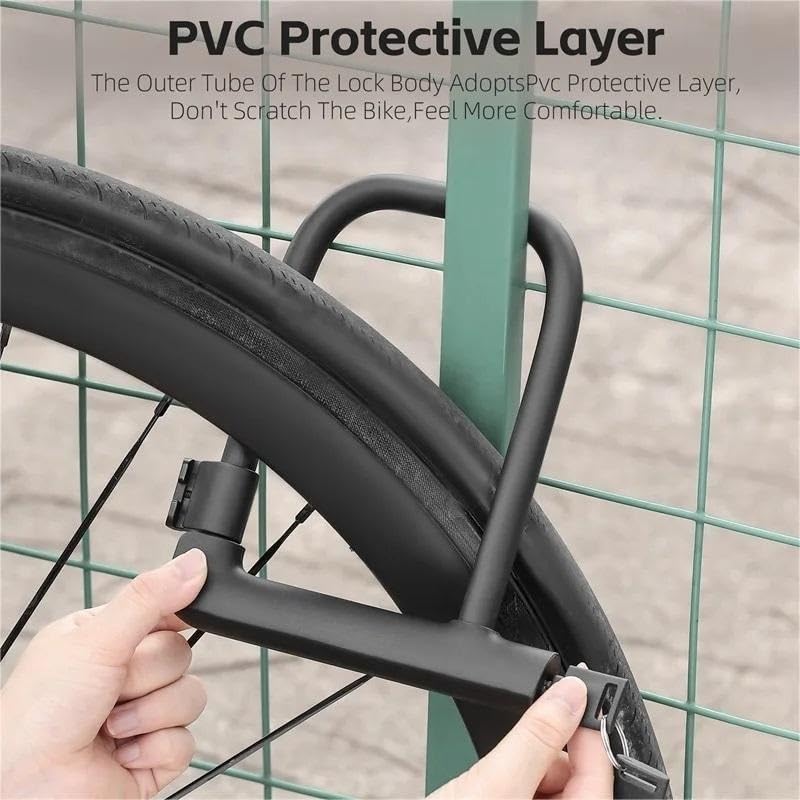 Candados de Bicicleta Resistentes en Forma de U para Scooter eléctrico, candado antirrobo para Bicicleta, Accesorios para Bicicleta de Carretera (Color: Estilo Mejorado)