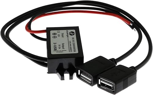Miniatura 3 de E-Outstanding Módulo convertidor de CC de 12 V a 5 V 3 A 15 W regulador reductor convertidor de corriente de coche con doble cable USB DC Buck