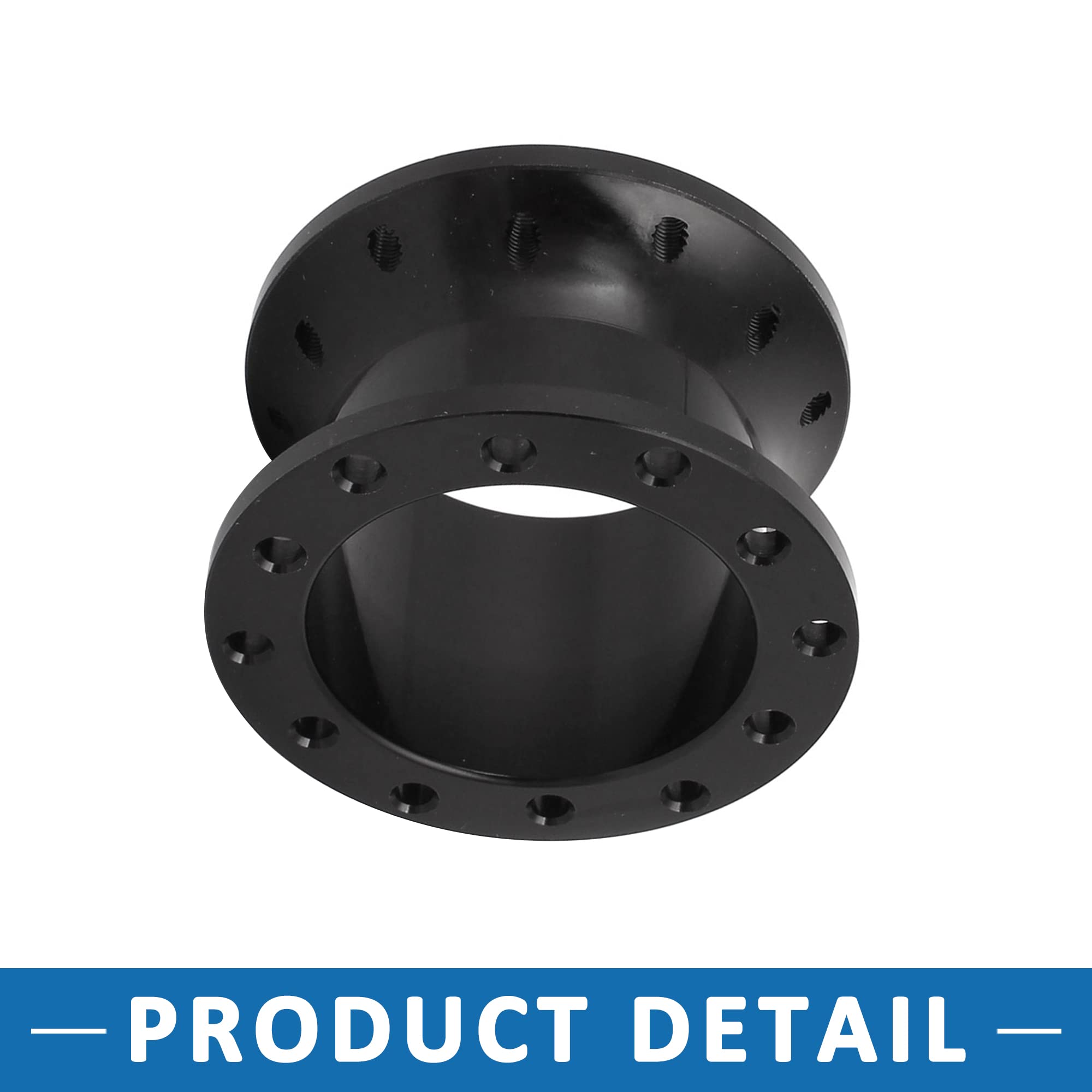 A ABSOPRO Voiture 5cm Hauteur Direction Roue Moyeu Adaptateur Entretoise Noir