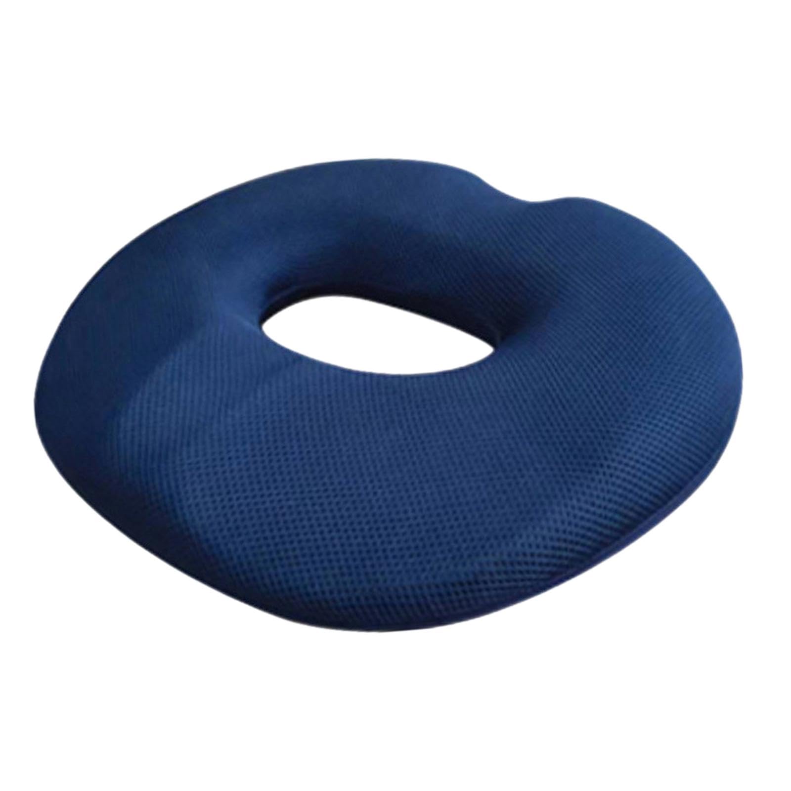 F Fityle Cuscino Ortopedico Schiuma Memoria Sedia Cuscino Anello Seduta Antidolorifico Antiscivolo Traspirante Rivestimento Rimovibile Adatto per, Donne della Marina