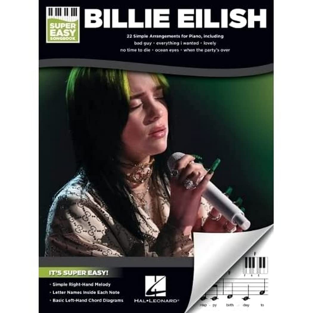 Billie Eilish - Super Easy Songbook. Piano Solo.