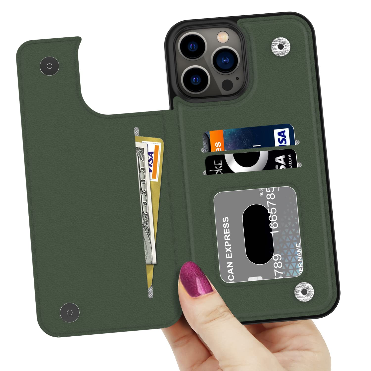 bemal for iPhone 13 Pro Case,Luxury Flip Folio Leather Wallet Case Cover with Unique Fashion Designs for Men Women Girls,Card Slots Kickstand Protective Phone Case for iPhone 13 Pro 6.1