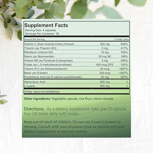 Miniatura 9 de Essential Sprays Suplemento diario de salud bucal  30 porciones  Enfoque holístico avanzado formulado por dentistas con L-lisina, niacina, tiamina y