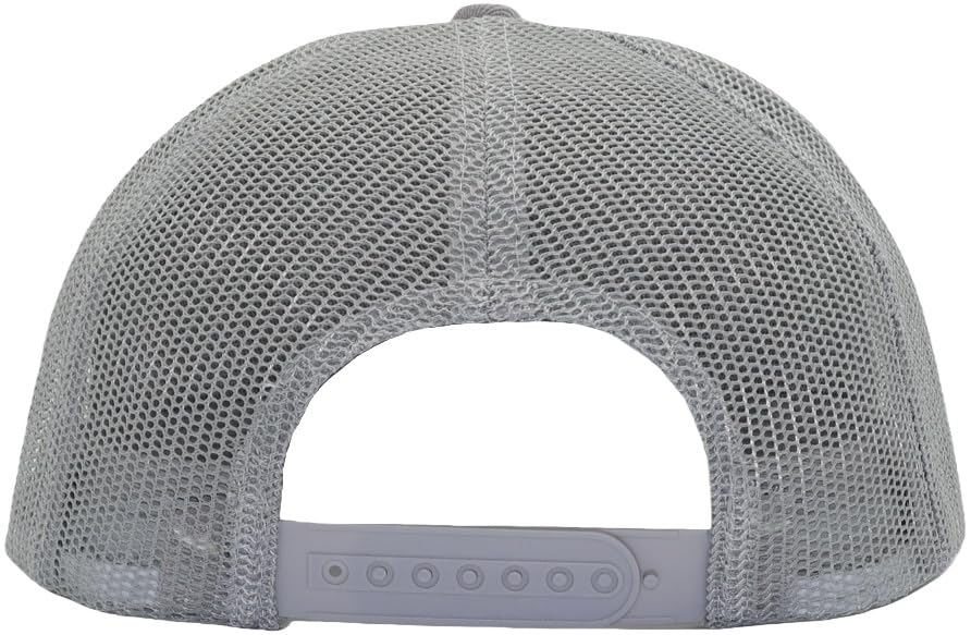 Image of Men Flat Bill USA Flag Mesh Hat Fits OSFM&XXL Head | Snapback Trucker Cap | 250th US Anniversary Veterans Memorial Day Gifts