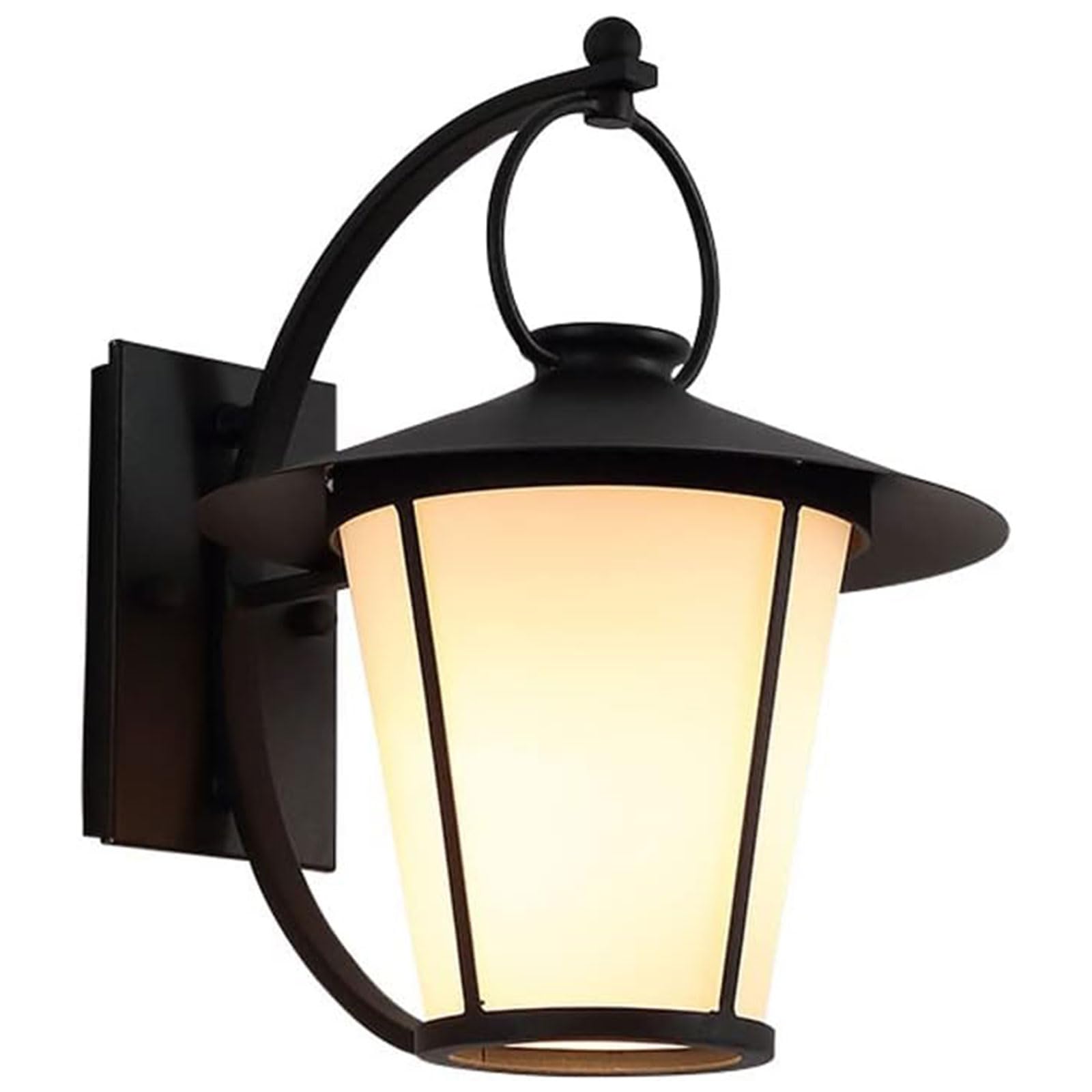 Lanterne extérieure d'antan en verre pour retrouver la magie des jardins de nuit
