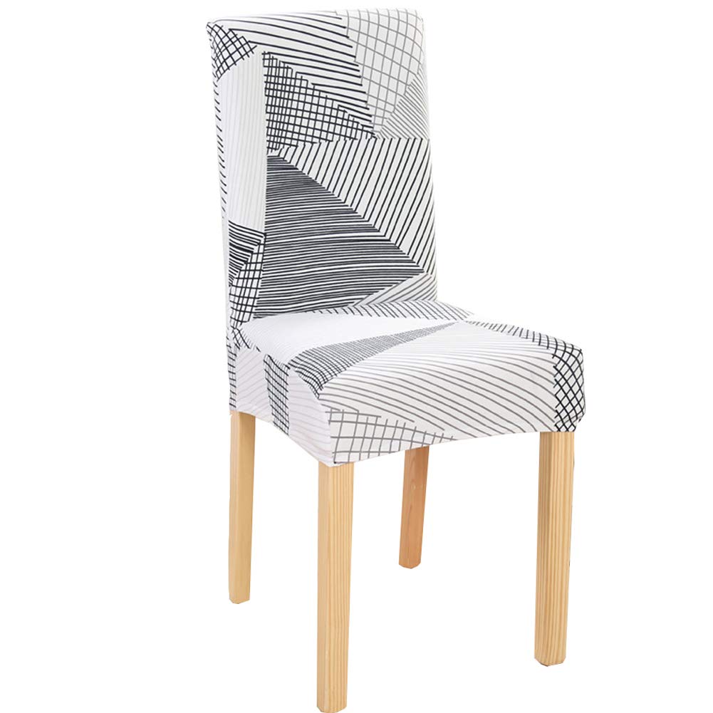 JMYDecor Coprisedie con Schienale, 6 Pezzi Coprisedia Elastico per Coprisedie Sala da Pranzo Rivestimento Sfoderabile, Fodere Sedie con Schienale Copertura Protettiva per sedie