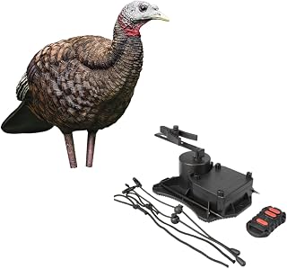 Avian-X LCD Feeder Hen Turkey Decoy with X-Factor Motion System – Realistic Lifelike Collapsible Standing Turkey, Durable Design, Carry Bag & Collapsible Stake for Hunting
