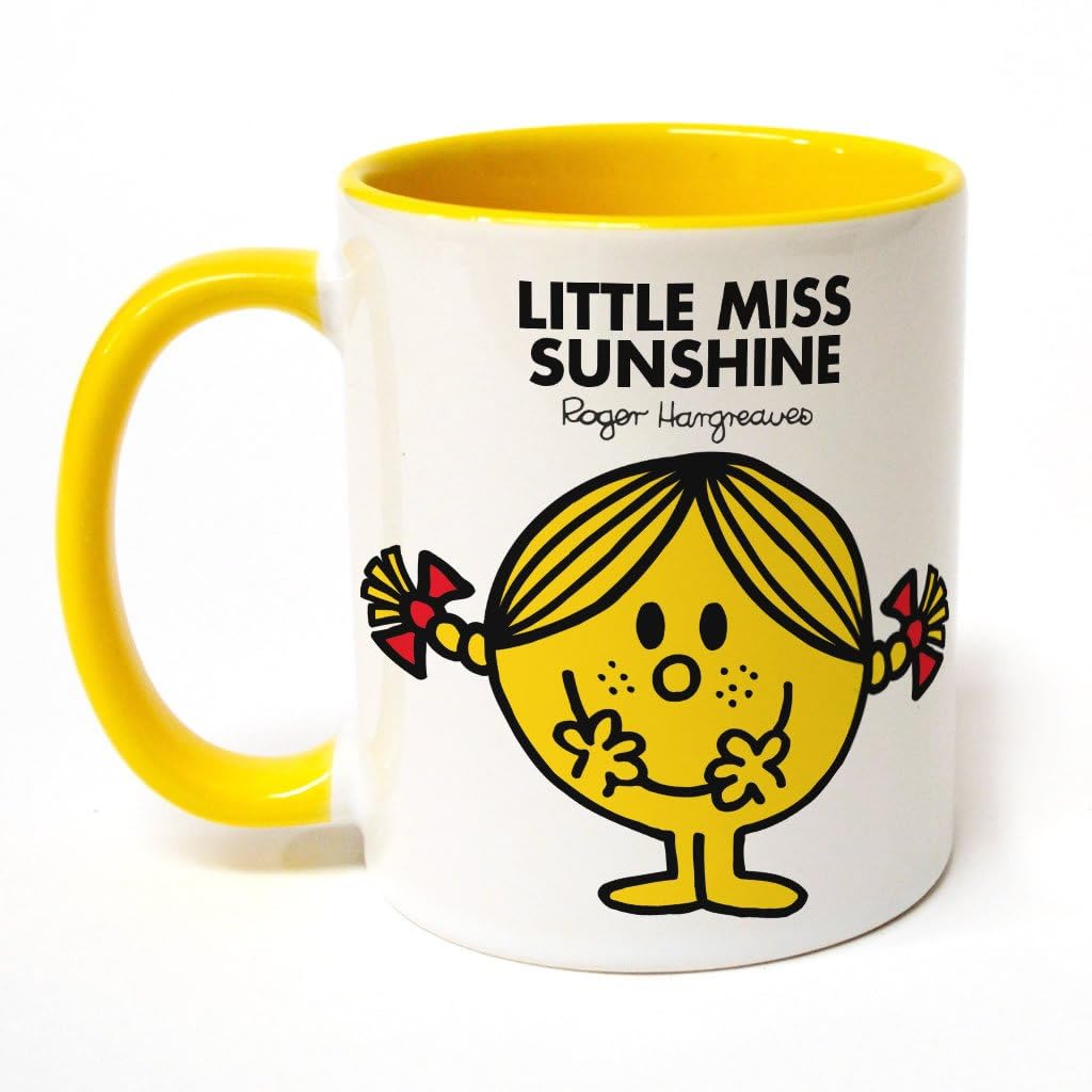 Mr. Men Little Miss Sunshine Large Porcelain Colour Handle Mug Little Miss