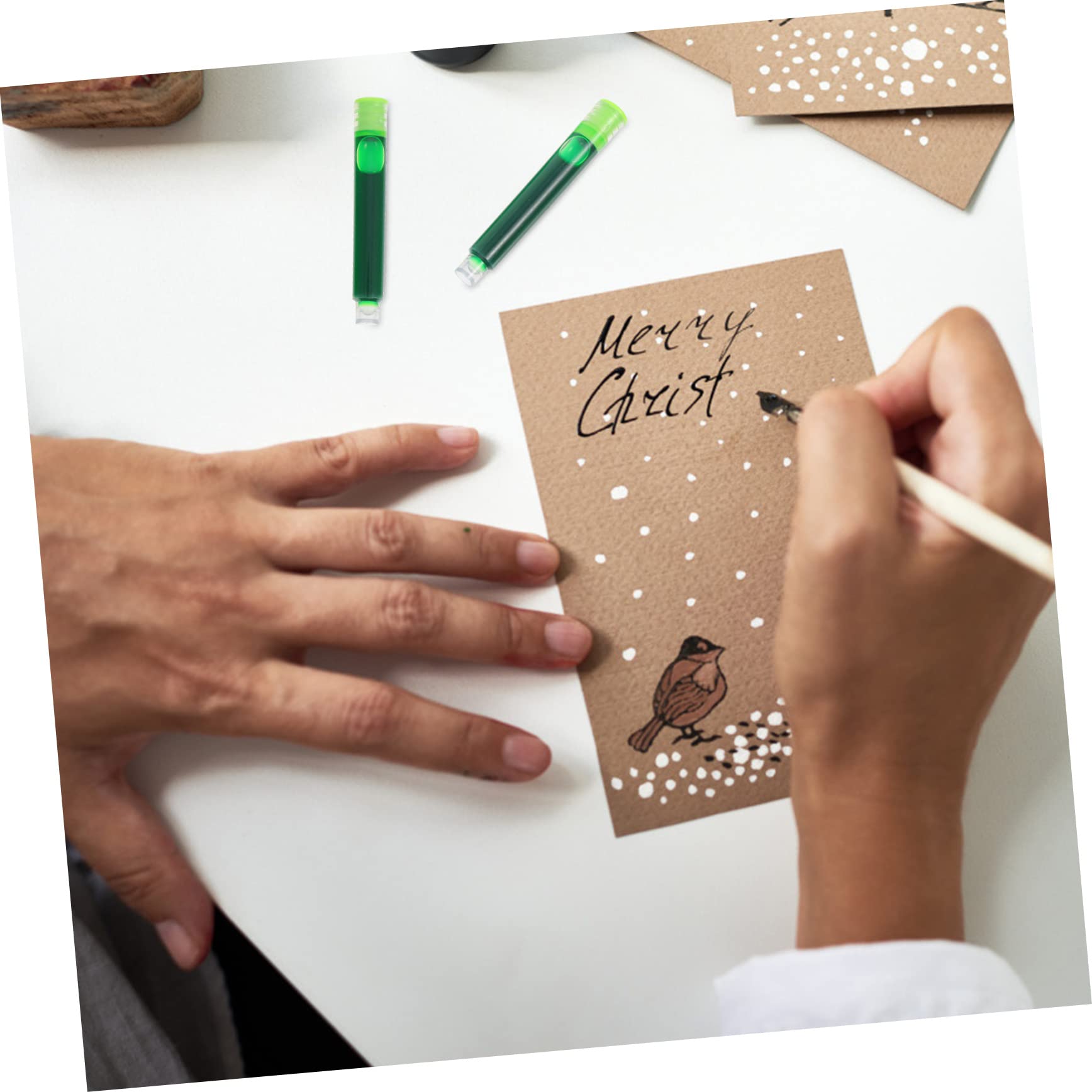 SHINEOFI 150 Pz Sacco di inchiostro scrittoio scrittura penna corte inchiostro liquido penna stilografica penne dispositivo di assorbimento dell'inchiostro cancelleria per studenti