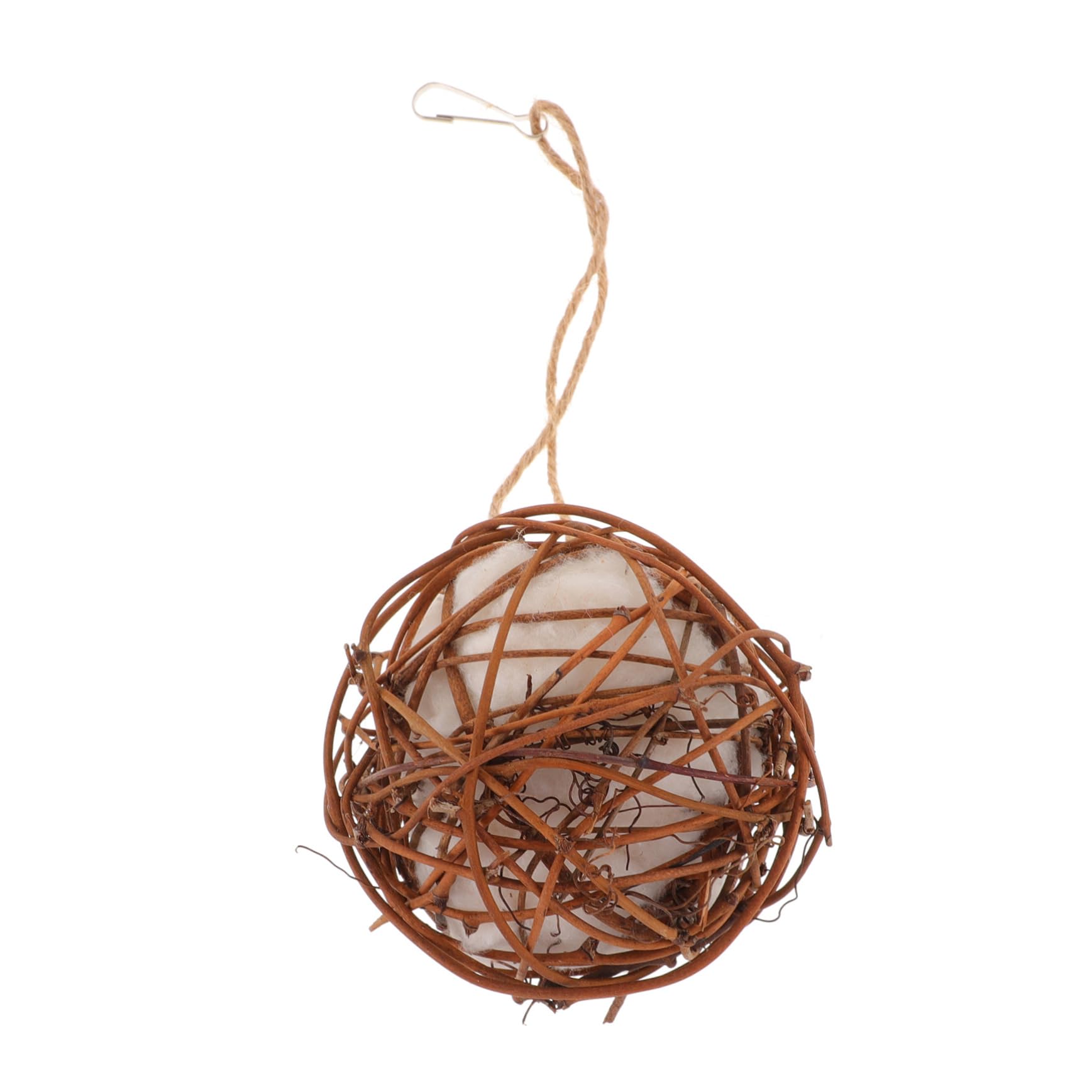POPETPOP 4 Pièces Jouet à Mâcher Perroquet Jouet Oiseau pour Tourtereaux Oiseau Suspendu à Mâcher Cage Perroquet Perruche à Suspendre Volière Écorce Les Amoureux en Bois