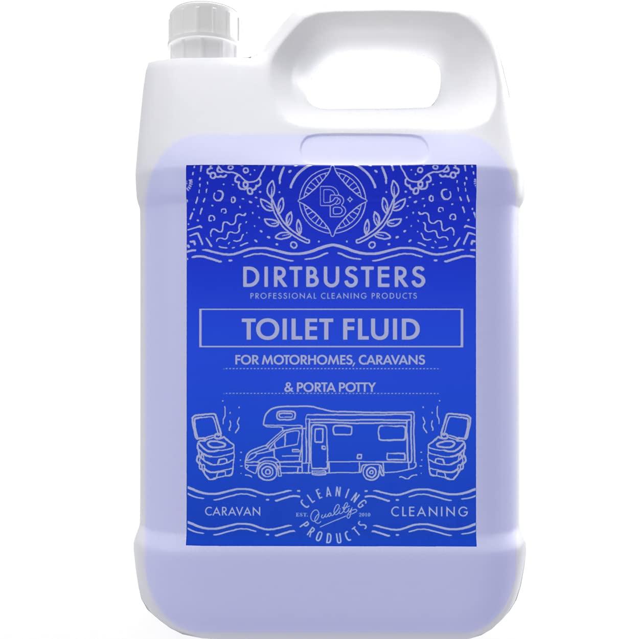 Buy Dirtbusters caravan and motorhome toilet fluid s solution blue 2