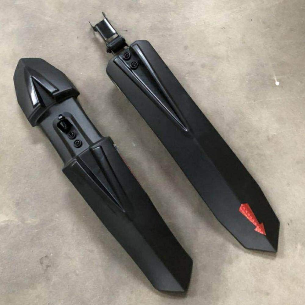 Garde-Boue de vélo, Garde-Boue de vélo électrique, Accessoires de vélo, Garde-Boue Avant et arrière à dégagement Rapide pour VTT (Noir)