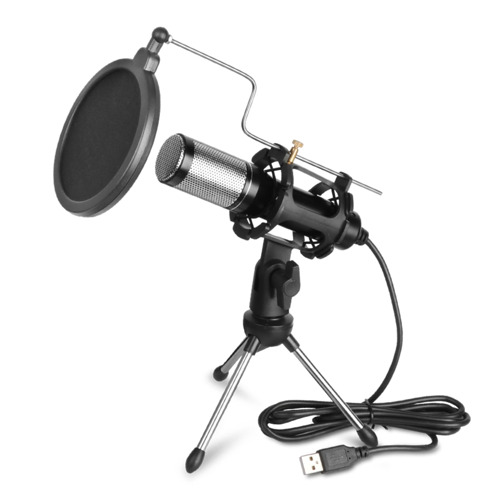 Microphone d'enregistrement de studio E300 haute sensibilité avec support de bureau stable - 8