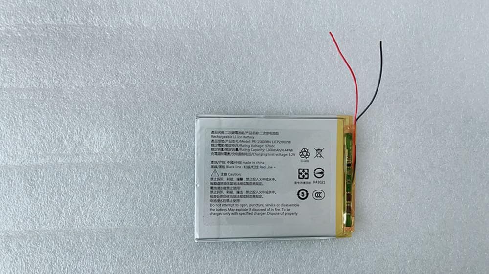 FURFURAKKU Batteria di ricambio compatibile con PR-158098N Ko-BO Lib-ra H2O EVE PR-158098N 1ICP2/80/98 3.7V 1200mAh/4.44Wh