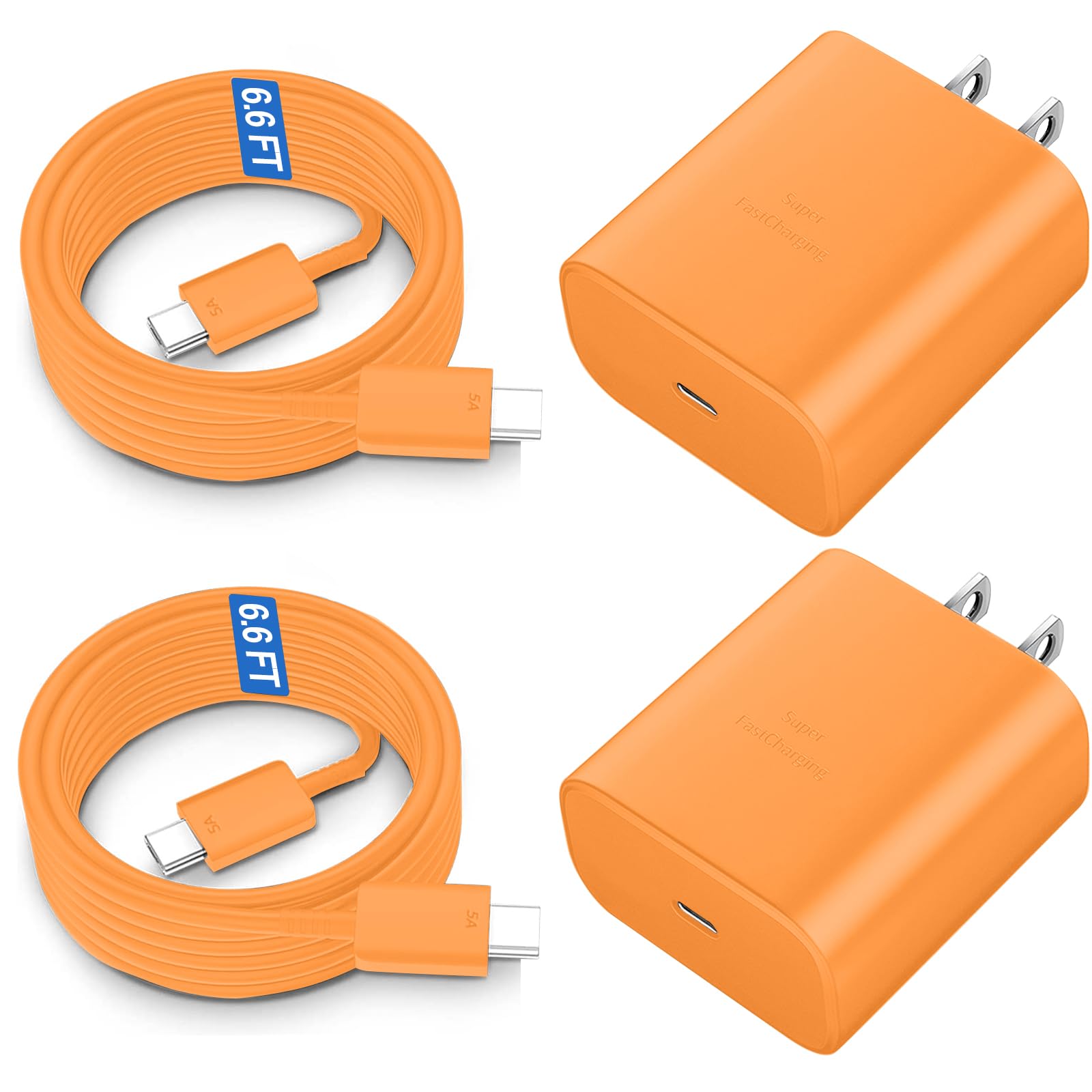 Super Fast Charger USB C, 45W Type C Charger Fast Charging Cable Block for Samsung Galaxy…