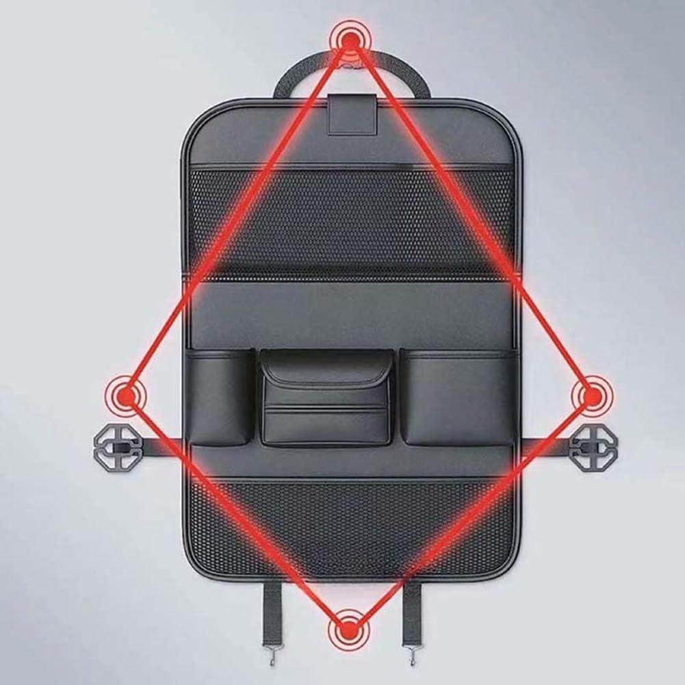 Organizzatori per Sedili Posteriori Dell'auto per Jeep Renegade 2016-2025, Borsa Portaoggetti Multi-Tasca Tavolino Pieghevole Interno Accessori,H