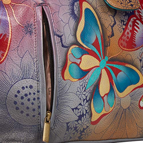 Bolso tote mediano de cuero genuino pintado a mano para mujer miniatura 4