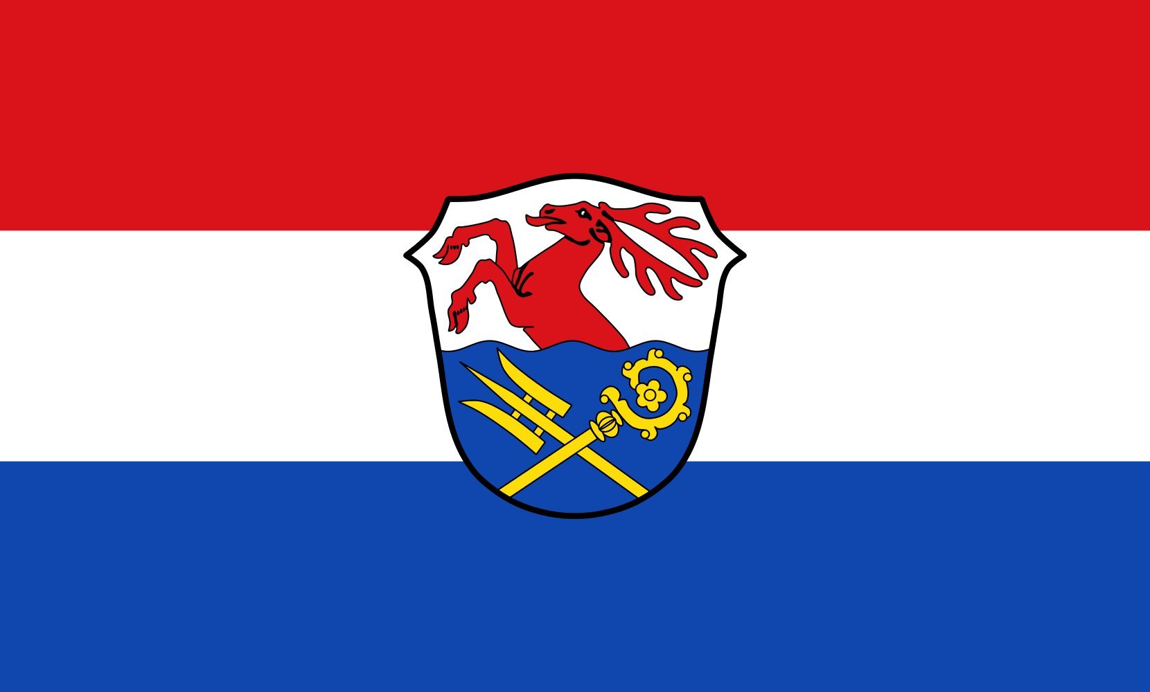 Drapeau paysage Riegsee grand format 90x150cm pour mât extérieur