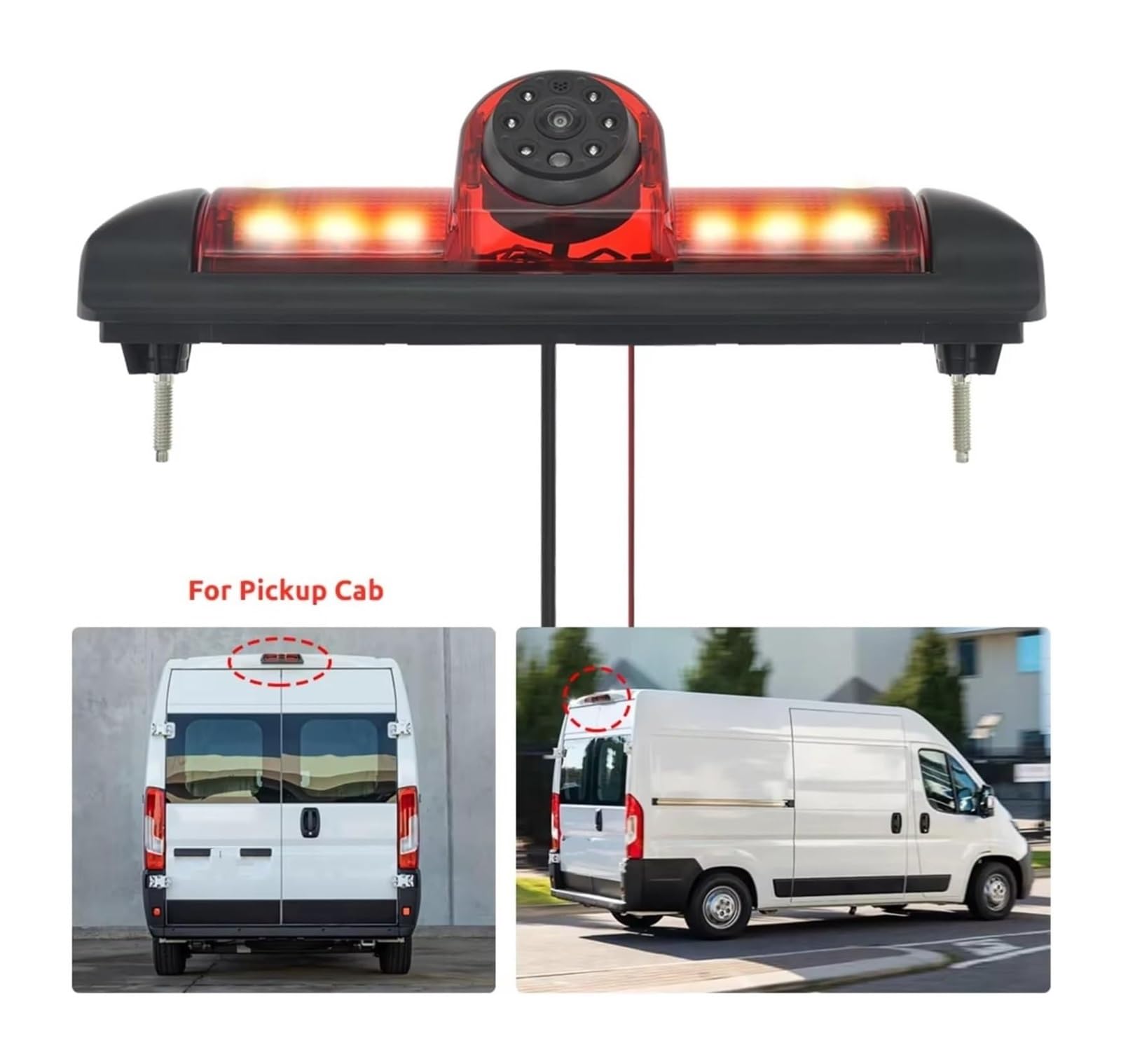 HD Rückfahrkamera Für FIAT Für Ducato 2006 2007 2008 2009 2010-2015 170° Rückfahrkamera Mit Bremslicht Und 4,3 Zoll Monitor(10M-456FYT)