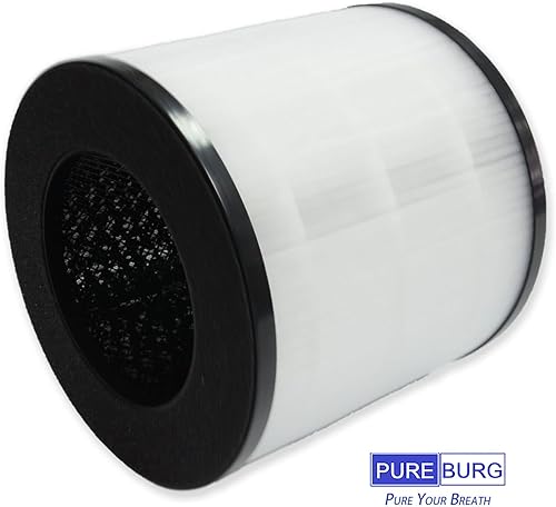 Miniatura 3 de PUREBURG Filtro de repuesto compatible con MOOKA y KOIOS EPI153 EP1153 EPI-153 EP1-153 Purificador de aire, 2 unidades de carbón activado HEPA H13 2