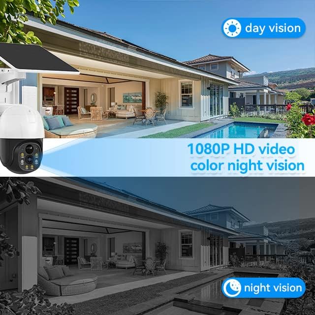 Comparison of day vision and color night vision from the camera