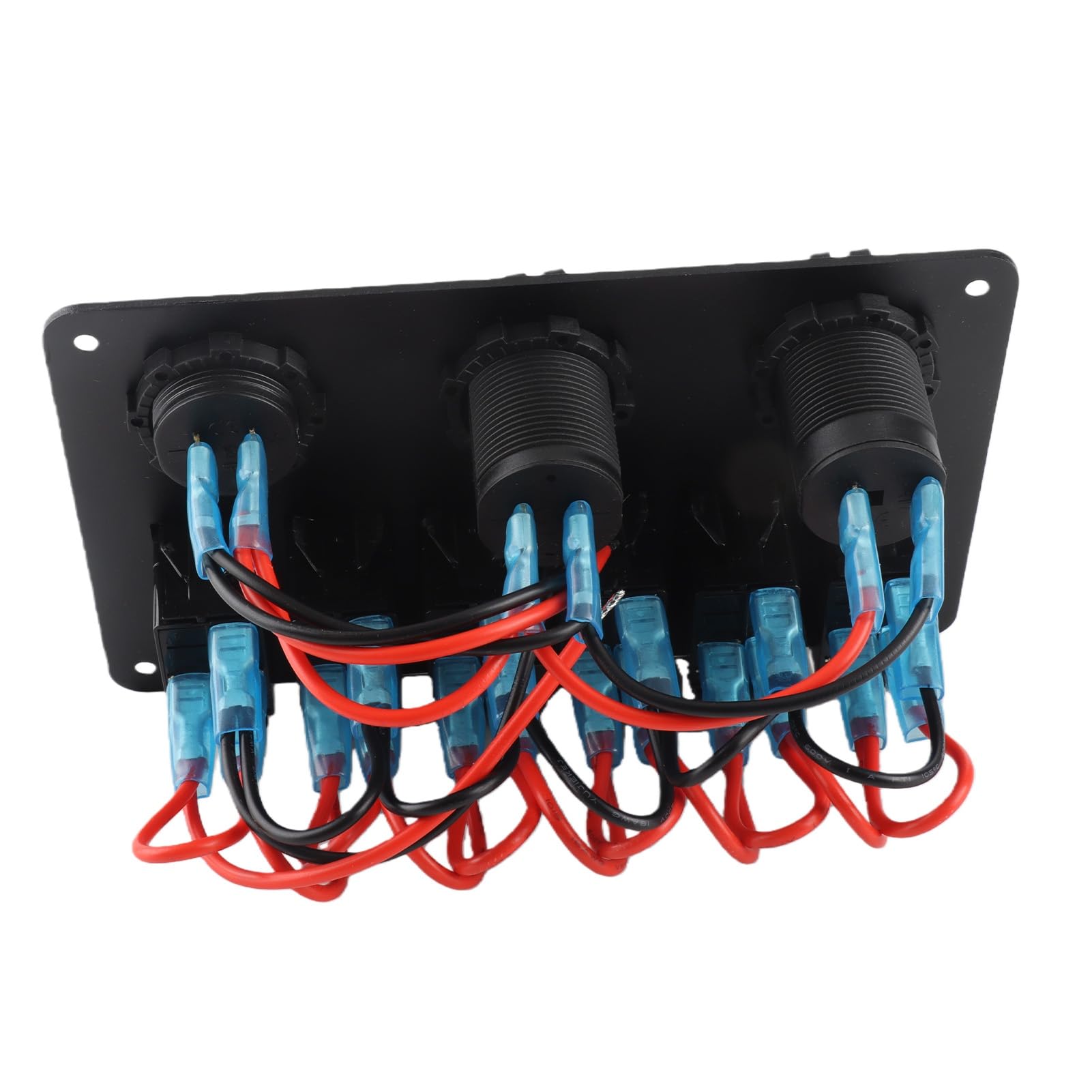 panel marino 12V 24V 6 Gang Car Boat LED Pannello interruttori a bilanciere Dual USB Voltmetro Accendisigari blu per barche Interruttori auto Interruttore F5v340