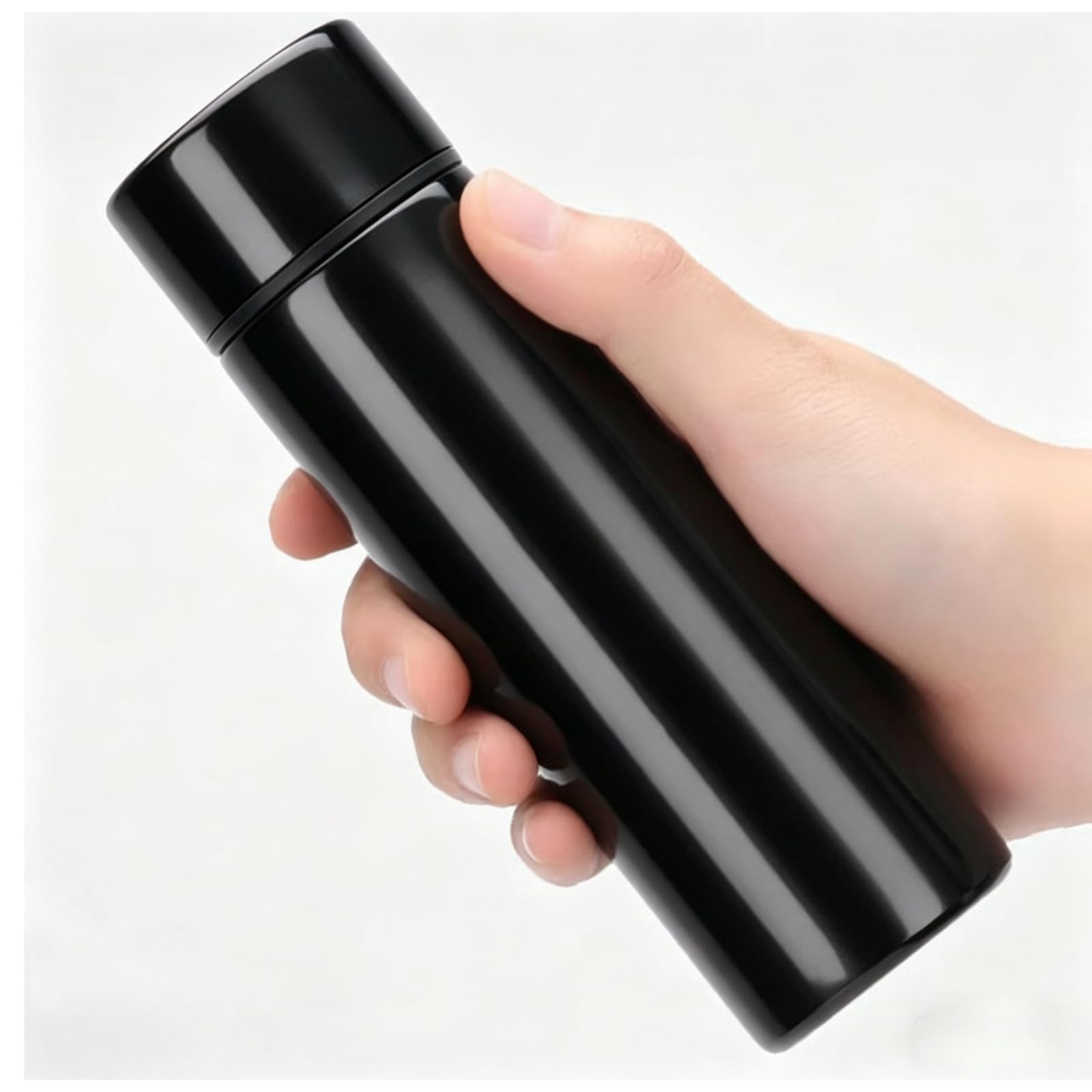 Mini Stainless Steel Insulated Water Bottle, Small Bottle, Pocket-Sized Leak-Proof Travel Mug, Ultra-Light Double Wall Vacuum Flask for Hot & Cold Drinks,5.1oz (Black)