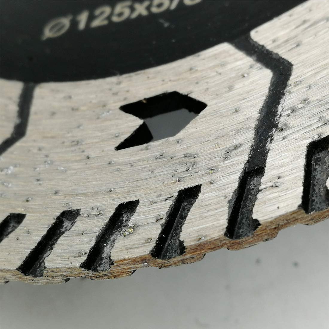 SHDIATOOL 5 Inch Granite Turbo Cutting Blades Two-in-One Design Cut Grind Sharpen Marble Concrete and Bricks(2-Pack)