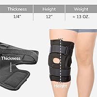 Vista 7 de BraceAbility Rodillera rota de menisco ROM – Soporte poscirugía con bisagras de tamaño grande con control de extensión de flexión para bloqueo